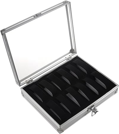 12 SLOTS ALUMINIUM WATCH STORAGE BOX