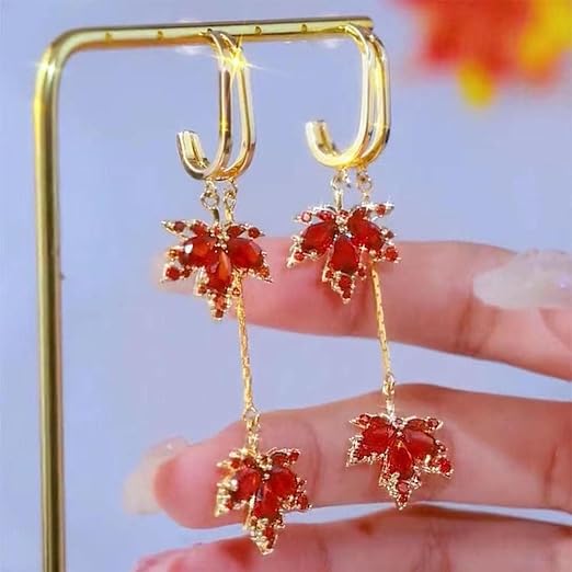 GORGEOUS LEAF SHAPE LADIES EAR RING