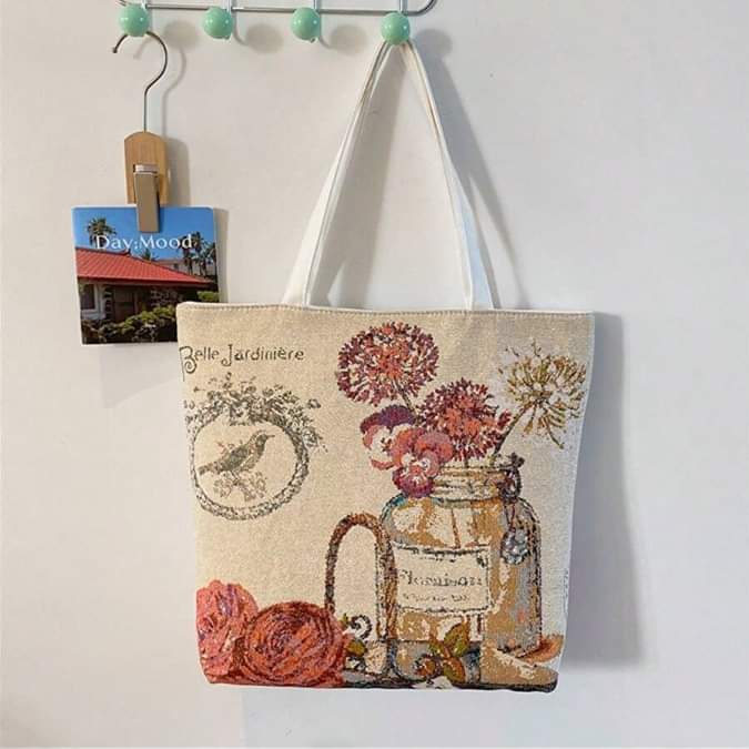 Canvas tote side bag for girls