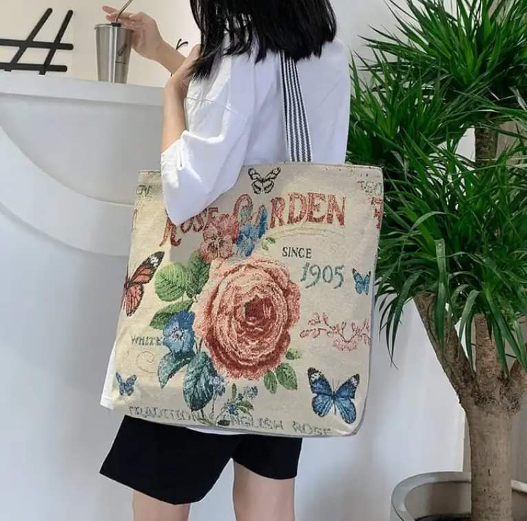 Canvas Tote Side Bag For Girls