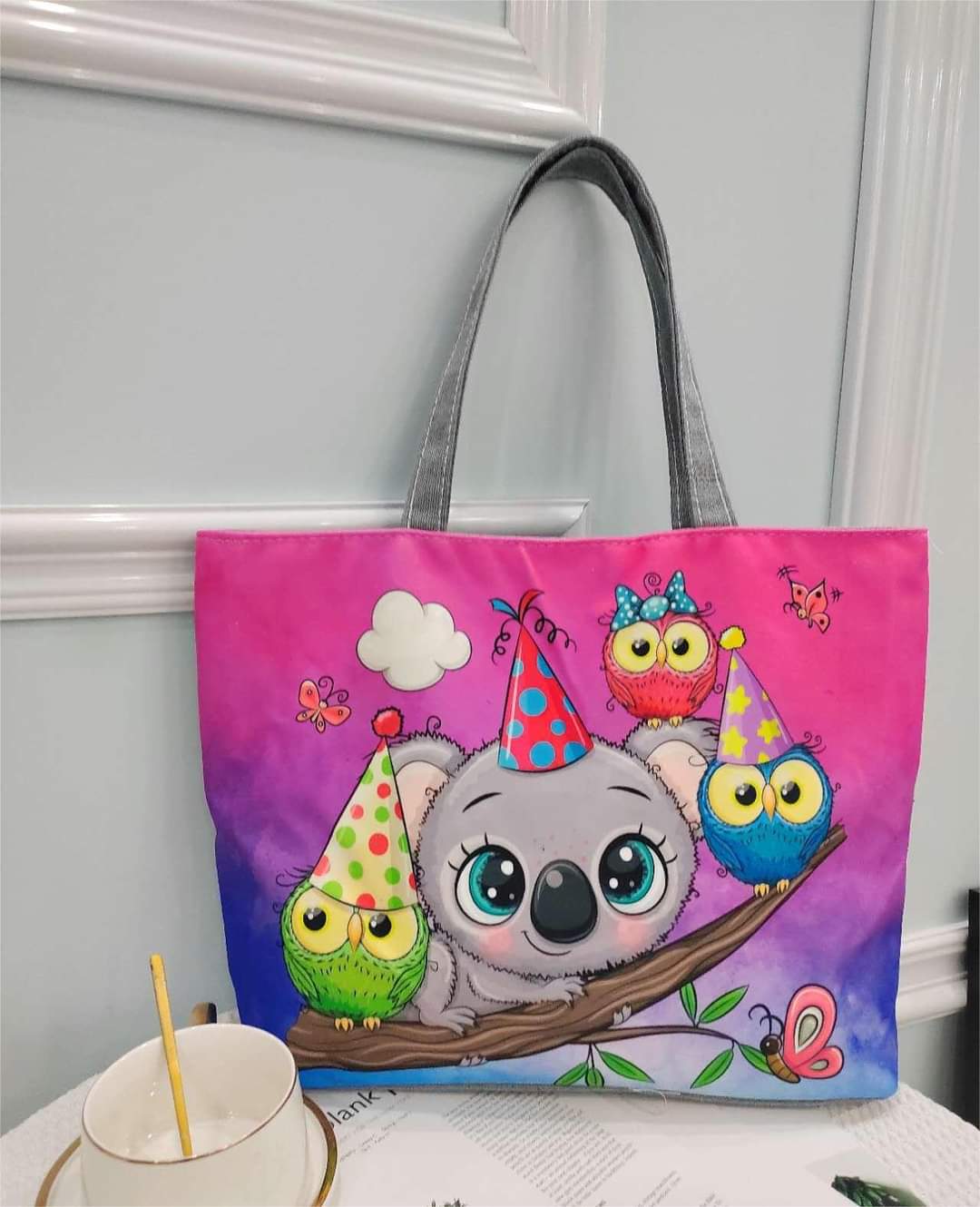 Canvas Tote Side Bag For Girls