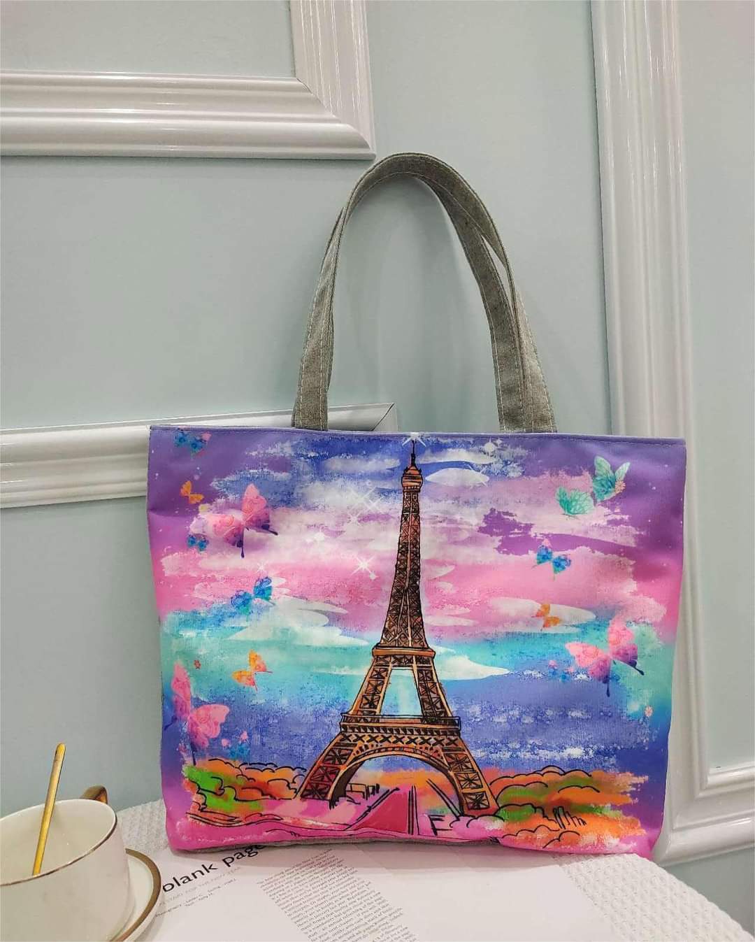 Canvas Tote Side Bag For Girls